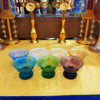 【งานฝีมือเนปาล】ภาชนะถวายพระพุทธดอกบัวลอยน้ำศาลากลางพระพุทธเจ้ามงคลแปดอย่างเคลือบสีใสถ้วยน้ำศักดิ์สิทธิ์ถ้วยทำน้ำให้บริสุทธิ์สำหรับพระพุทธรูปทิเบตเนปาลเทียนเชิงเทียน