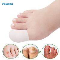 ﺴ㍿ Pexmen 2/4Pcs Gel Big Toe Caps Covers Prevention for Corns Blisters and Ingrown Toenails Foot Pain Relief Protector