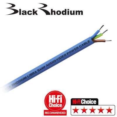 สายไฟขนาดเล็ก Black Rhodium รุ่น Libra 5A Power Cable made in England สายเปล่าตัดแบ่งขายต่อเมตร / ร้าน All Cable