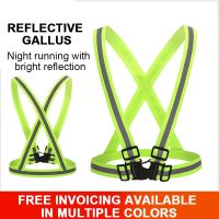 Highlight Reflective Straps Night Work Security Running Cycling Safety Reflective Vest High Visibility Reflective Safety Jacket