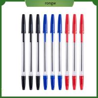 RONGW 5/10PCS 3สี อยู่ยั้งยืนยง แบบพกพา ปากกาลูกลื่น 1 มม. โรงเรียนเด็ก รุ้ง เครื่องใช้สำนักงาน