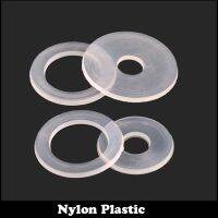 120Pcs M8 M8 x 11x2 M8X11X2 Bening Nilon Plastik Polos Gasket Transparan Isolasi Flat Washer