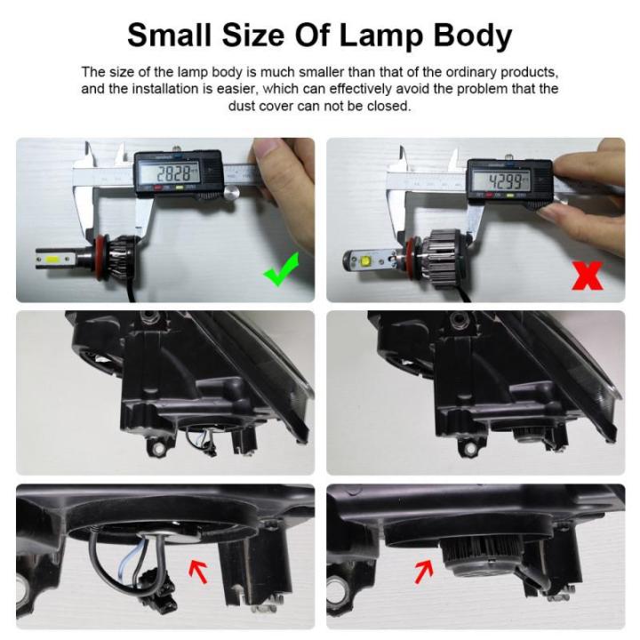 h-amp-a-ขายดี-หลอดไฟ-h4-1ชิ้น-led-รถยนต์-ไฟหน้ารถ-72วัตต์-h7-h11-h13-9005-hb3-9006-hb4-10000lm-6000k-แสงสีขาว-ไฟหน้ารถยนต์-อัตโนมัติหลอดไฟ-หลอดไฟหน้า-led