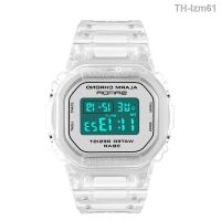 ⌚ นาฬิกา Three 2009 multi-function electronic waterproof transparent strap SANDA sports watch young students tide table