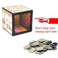 Magic Piggy Bank Funny Gadgets Close-up Money Box Desk Decor Game Coin Disappear Party Funy Gift For Children Creative Fanc D0L8