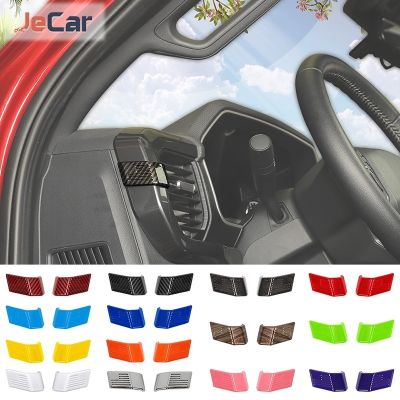 ❉❡✁ JeCar ABS Car Center Control Side Air Conditioner Vent Decoration Covers Stickers for Ford F150 2021 Up Interior Accessories