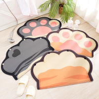 Creative Cartoon Cat Paw Doormat Carpet Welcome Mats For Front Door Absorbent Non-slip Bath Mat Kitchen Rugs Floor Mat Felpudo