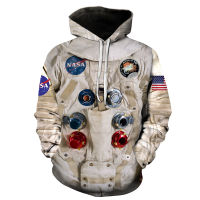 Unisex Cosplay Astronaut Sweatshirt Cool 3D Printed Astronaut Hoodie Mens Womens Street Fashion Clothing