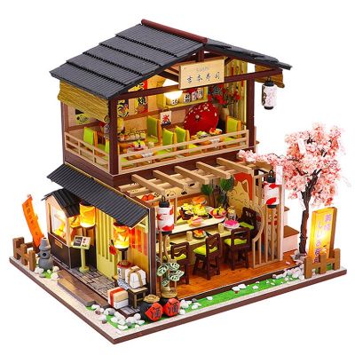 [พร้อมส่ง] Cutebee บ้านตุ๊กตาซูชิญี่ปุ่น พร้อมไฟ LED ของขวัญวันเกิด สําหรับเด็ก M2011 QC7311709