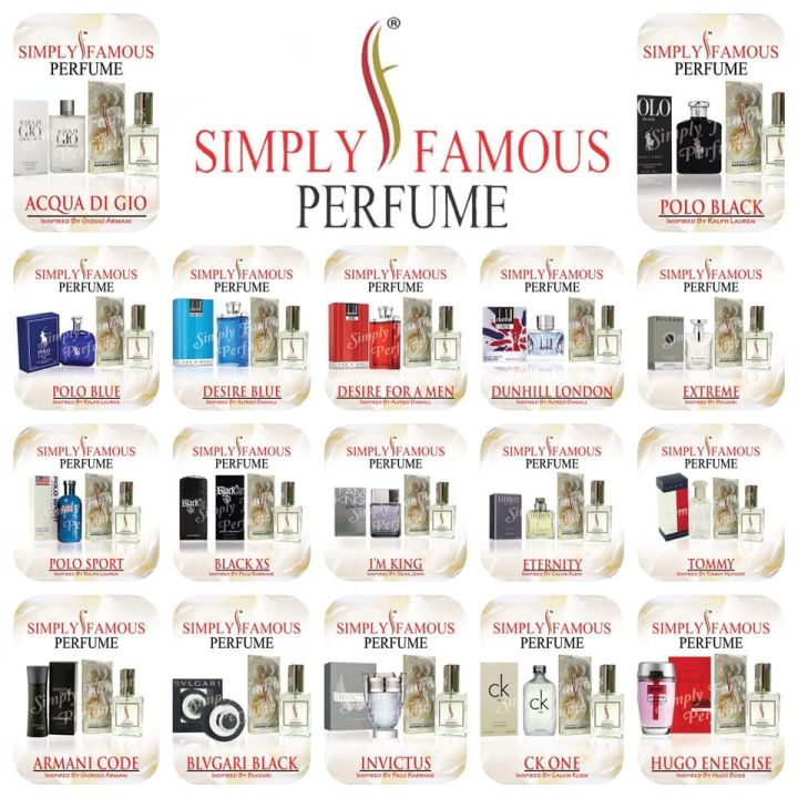 NEW Simply Famous Perfume for Him | Lazada