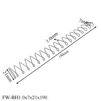 สปริงกดเส้นลวดขนาดเส้นผ่านศูนย์กลาง1.0มม. แบบใหม่