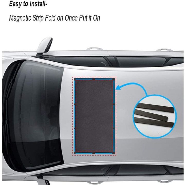 ซินซู-ม่านบังแดดซันรูฟรถยนต์ตาข่ายระบายอากาศได้ดีที่ครอบหลังคาป้องกัน-uv-จากแสงแดดซึมเร็ว