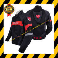 เสื้อการ์ด เสื้อการ์ดมอเตอร์ไซค์ Ducati ผ้าคอร์ดูร่าผสมผ้าตาข่ายระบายอากาศ มีโหนกหลัง *สินค้าในประเทศ 1-3 วันถึง