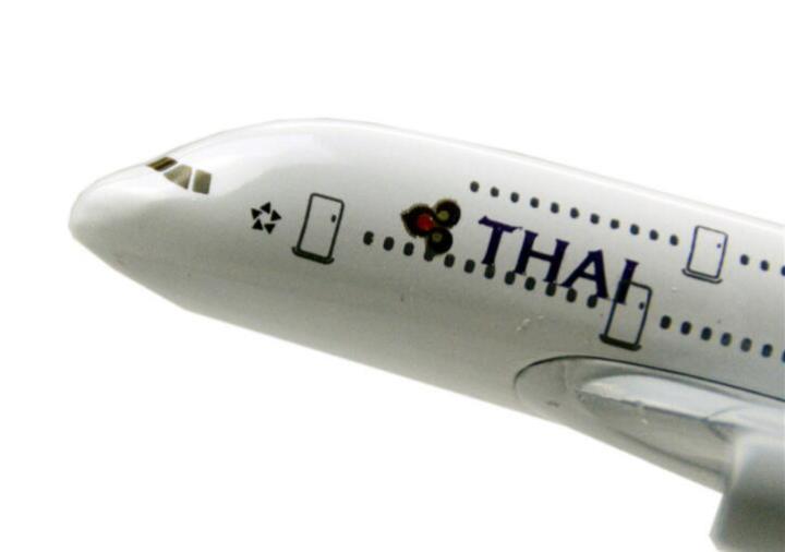 เครื่องบินจำลองของขวัญเด็ก-a380ไทยเครื่องบินสายการบิน-a380โลหะจำลองเครื่องบินจำลองเครื่องบินจำลองสำหรับเป็นของขวัญของเล่นเด็กคริสต์มาส