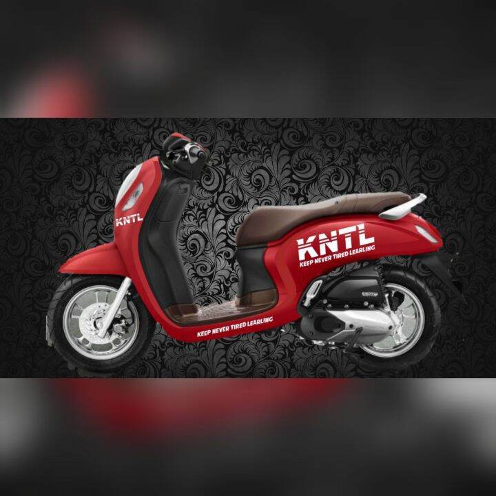 STIKER CUTTING KNTL MOTOR SCOOPY VESPA VARIO BEAT MIO SATRIA SUPRA DLL