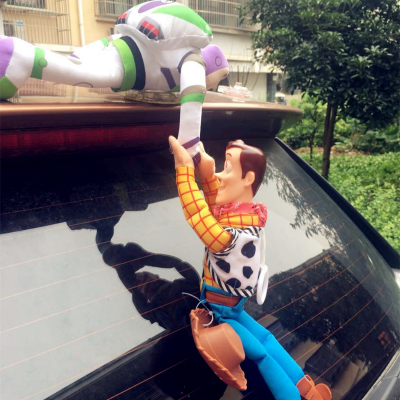 20-35-45CM Hot Sherif Woody Buzz Lightyear Car Dolls Plush Toys Outside Hang Toy Cute Auto Accessories Car Decoration
