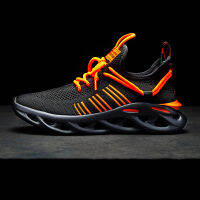 20212021 mens running shoes fashion plus size sports shoes white orange couple outdoor jogging sneaker breathable twist design shoe