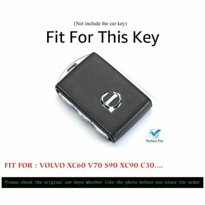 เคสกุญแจรถ แบบหนัง สำหรับกุณแจรถ Volvo รุ่น S60 S90 XC60 XC90 V90 XC40TH