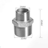 Reduced Pipe Connector Fitting Cast 3/4-1 3/4x1 Male x Male BSP Hex Adapter Nipple Pipe Threaded A2 Stainless Steel 304