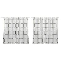 2X Waterproof Shower Curtain with 24 Hooks for Bathroom Toilet