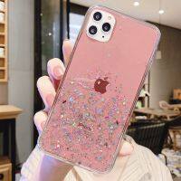 [Fast]มันวาวไล่ระดับสีแวววาวสำหรับ IPhone 13 12 Mini 11 Pro XS MAX Xxr SE อีพ็อกซีประกายแวววาว TPU Iphone 6S 6 7 8 Plus