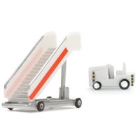 1200 Boarding Ladder Trailer Model Airport Scene Accessories Decorative Ornaments