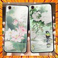 เคสF1Plus Case oppo A1เคสกระจกนิรภัยA83เคสกันหล่นแตกF5 A73เคสออปโป้เกรดสูงR9Sเคสนุ่มขอบเต็มสไตล์จีนสร้างสรรค์บัวน้ำ*&amp;--- กรณีสินค้ามีสี ไซท์ เบอร์รบกวนลุกค้าทักมาสอบถามหรือเเจ้งที่เเชทก่อนสั่งสินค้าด้วยนะคะ