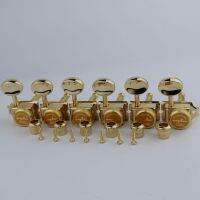 GUYKER Vintage Gold Lock เครื่องตั้งสายกีตาร์ไฟฟ้าหัวเครื่องจูนเนอร์สำหรับ ST TL Guitar Tuning Pegs-DFDAG STORE