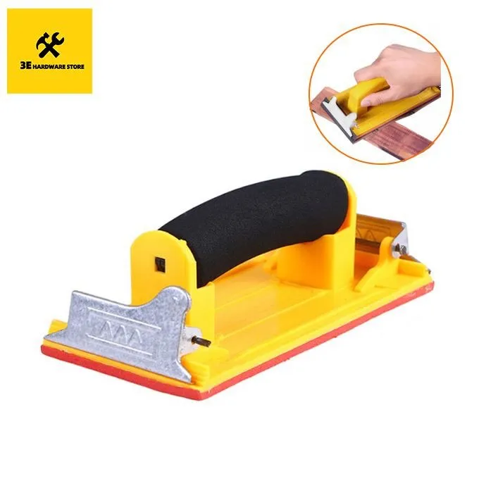 Handheld Sandpaper Frame Hand Grip Sandpaper Frame Holder for Abrasive