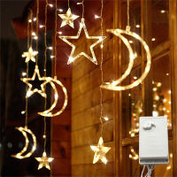 Christmas LED Curtain String Lights Window Curtain Waterproof Fairy String Lights with 8 Flashing Modes Decoration for Christmas