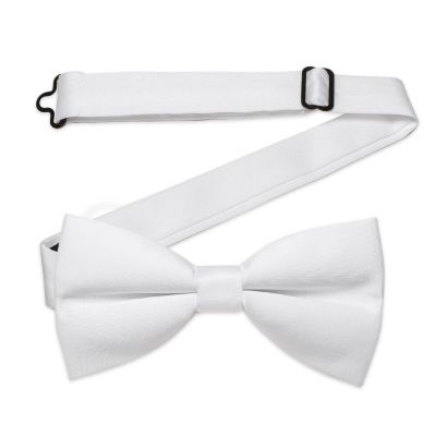 ✶✲⊕ Satin White Pre-tied Bowtie for Father and Son Wedding Family Party Adjustable Mens Bow Tie Boy Butterfly Knots галстук Gifts