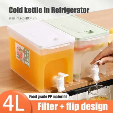 4L Water Dispenser For Fridge Cold Kettle With Faucet In