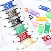 New AF1 Luminous Shoelaces Buckle Sneaker Decorations Glowing Metal Lock for Shoelace DIY Laces Chapa Shoe Accessories 2pcs/pair