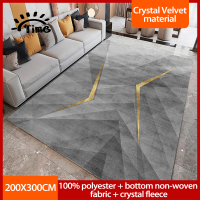 Time (200X300Cm) Modern Light Luxury Carpet Bedroom Lounge Floor Mat Living Room Floor Decoration