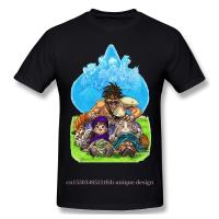 Hero, Bianca, Pankraz And Saber Anime Clothes Design Dragon Quest Funny Anime Manga Cotton Camiseta Men T-Shirt