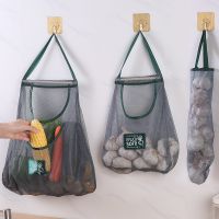 Reusable Kitchen Storage Organizer Mesh Bags Hanging Food Containers Net Eco Bag For Vegetable and Fruit Shopping Supermarket