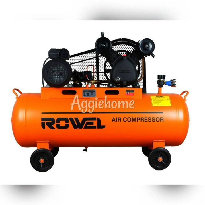 rowel-ปั๊มลมสายพาน-รุ่น-bv2065-110-สีส้ม-กำลัง-3hp-ขนาด-110-ลิตร-แรงดัน-8-บาร์-ปั๊มลม-เครื่องปั๊มลม-สูบลม-จัดส่ง-kerry