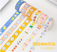 เทปตกแต่ง เทปลายการ์ตูน วาชิเทป ตกแต่งไดอารี่ สมุดโน้ต Washi Tape Masking Tape น่ารัก สไตล์เกาหลี เครื่องเขียนน่ารัก สติ๊กเกอร์สำหรับตกแต่ง DIY