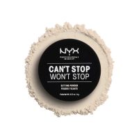 ของแท้/พร้อมส่ง NYX CANT STOP WONT STOP SETTING POWDER 6g. นิกซ์ แป้งผสมรองพื้นปกปิดติดทน