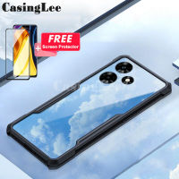 สำหรับ Realme C51 ป้องกันเคสใสโปร่งแสงเคสโครงอ่อนเกราะแข็งป้องกันการตกเคสสำหรับ Realme C51 ปกป้องหน้าจอฟิล์มกระจกเทมเปอร์