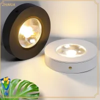 ZHIMUA บางเฉียบมาก สปอตไลท์ LED 7W 5W 3W ค่ะ ติดตั้งบนพื้นผิว ไฟเพดานเพดาน ของใหม่ แสงสีขาว โคมไฟจุด บ้านในบ้าน