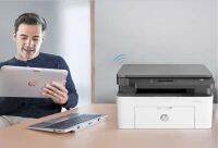 HP Laser MFP 135w A4 Black and White Laser Multifunction Printer Perfect for Home Print Scan and Copy Print speed up to 21 ppm (black) USB Wi-Fiได้คุณภาพที่คุณไว้วางใจและข้อความสีดำที่คมชัดด้วยเครื่องพิมพ์ราคาไม่แพงนี้ เลเซอร์ขนาดเล็กที่น่าประหลาดใจนี้ให้