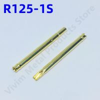 【LZ】 100pcs Test Pin R125-1S Test Needle Sleeve Probe Sleeve Length 30mm Dia 2.36mm Needle Seat Spring Detection Metal Test Needle