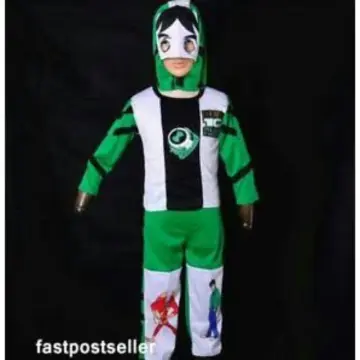 size 3 size 4 Ben 10 Ten Costume party dress up Crossplay 3pc xmas hero |  eBay