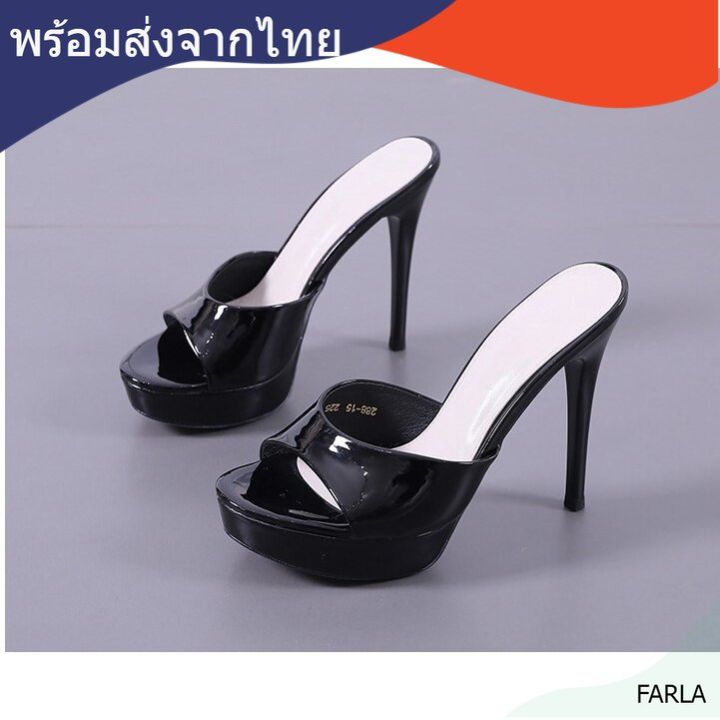 farla-พร้อมส่งจากไทย-รูปถ่ายสินค้าจริง-งานสวย-mule-รองเท้าส้นสูงแบบเปลือยส้น-5-นิ้ว-เสริมหน้า-1-นิ้ว-4สีพร้อมส่ง