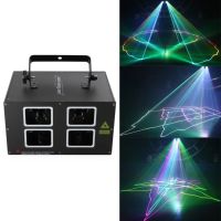 เลเซอร์ 4หัว 7 สี laser condo full colour RGB laser light PARTY LIGHT ไฟดิสโก้ ไฟดิสโก้เทค ไฟ Laser light ไฟเทค ปาร์ตี้ ไฟเวที ดิสโก้ผับ ไฟงานปาร์ตี้ ไฟเวทีแสง