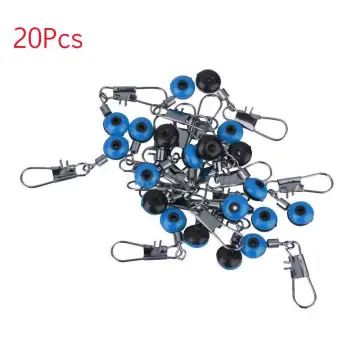 20pcs fishing sinker slides with hook snap connector for 