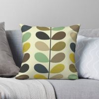 Orla Kiely สแควร์ปลอกหมอนโพลีเอสเตอร์ผ้าลินินกำมะหยี่สร้างสรรค์ซิปตกแต่งโยนปลอกหมอนบ้านปลอกหมอนอิงขายส่ง18"