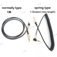 3pole 1M stereo 3.5mm Male to male Jack AUX Audio spring extend connector Cable 90 Degree Right Angle Speaker for PC Headphone YB8TH