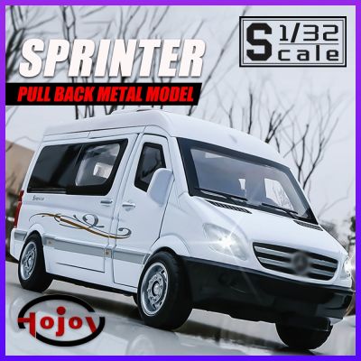 Scale 1/32 Sprinter RV Miniature Metal Diecasts Toy Cars Models Trucks Kids Toys For Boys Children Vehicles Hobbies Collection